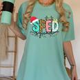 SPED Squad Special Education Teacher Autism Christmas Women Women's Comfort Colors T-Shirt Chalky Mint
