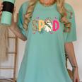 Sped Teacher Halloween Ghost Special Education Preppy Fall Women's Comfort Colors T-Shirt Chalky Mint
