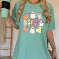 SPED Teacher Halloween Spooky Special Education Team Men Women Kids Women's Comfort Colors T-Shirt Chalky Mint SPED Teacher Halloween Spooky Special Education Team Men Women Kids Women's Comfort Colors T-Shirt Chalky Mint