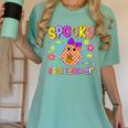 Spooky ESOL Teacher Halloween ESOL Teaching Coquette Women's Comfort Colors T-Shirt Chalky Mint