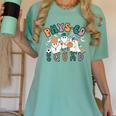 Spooky Ghost PE Teacher Squad Physical Education Halloween Women's Comfort Colors T-Shirt Chalky Mint Spooky Ghost PE Teacher Squad Physical Education Halloween Women's Comfort Colors T-Shirt Chalky Mint