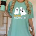 Spooky Inequalities Ghosts Halloween Math Teacher Women's Comfort Colors T-Shirt Chalky Mint Spooky Inequalities Ghosts Halloween Math Teacher Women's Comfort Colors T-Shirt Chalky Mint