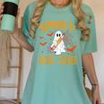 Spooky Science Teacher Ghost Halloween School Women Women's Comfort Colors T-Shirt Chalky Mint