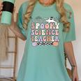 Spooky Science Teacher Halloween Science Teaching For Men Women Women's Comfort Colors T-Shirt Chalky Mint Spooky Science Teacher Halloween Science Teaching For Men Women Women's Comfort Colors T-Shirt Chalky Mint