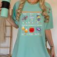 Spooky Syllables Halloween Teacher Student Education Women's Comfort Colors T-Shirt Chalky Mint Spooky Syllables Halloween Teacher Student Education Women's Comfort Colors T-Shirt Chalky Mint
