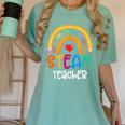 STEAM Teacher Squad Team Crew Back To School STEM Special Women's Comfort Colors T-Shirt Chalky Mint