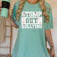 Stomp Out Bullying Back To School Education Teacher Women's Comfort Colors T-Shirt Chalky Mint Stomp Out Bullying Back To School Education Teacher Women's Comfort Colors T-Shirt Chalky Mint