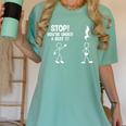 Stop You'Re Under A Rest Music Teacher Women's Comfort Colors T-Shirt Chalky Mint
