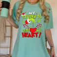 My Students Stole My Heart Teacher Holiday Merry Christmas Women's Comfort Colors T-Shirt Chalky Mint My Students Stole My Heart Teacher Holiday Merry Christmas Women's Comfort Colors T-Shirt Chalky Mint