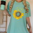 Sunflower Puzzle Pieces Autism Awareness For Mom Teacher For Women Women's Comfort Colors T-Shirt Chalky Mint