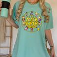 Superhero Teacher I Teach Super Heroes Women's Comfort Colors T-Shirt Chalky Mint Superhero Teacher I Teach Super Heroes Women's Comfort Colors T-Shirt Chalky Mint