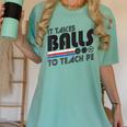 It Takes Balls To Teach PE Gym Teacher Women's Comfort Colors T-Shirt Chalky Mint It Takes Balls To Teach PE Gym Teacher Women's Comfort Colors T-Shirt Chalky Mint