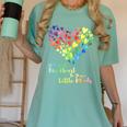 It Takes A Big Heart To Shape Little Minds Teacher Student Men Women Kids Women's Comfort Colors T-Shirt Chalky Mint