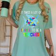 It Takes A Lot Of Sparkle To Be A Teacher Rainbow Fish For Men Women Women's Comfort Colors T-Shirt Chalky Mint