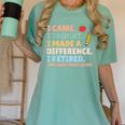 I Came I Taught I Made a Difference Proud Retired Teacher Women's Comfort Colors T-Shirt Chalky Mint I Came I Taught I Made a Difference Proud Retired Teacher Women's Comfort Colors T-Shirt Chalky Mint