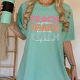 Teach Compassion Kindness Confidence For Teacher Women's Comfort Colors T-Shirt Chalky Mint Teach Compassion Kindness Confidence For Teacher Women's Comfort Colors T-Shirt Chalky Mint