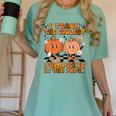 I Teach The Coolest Pumpkins In The Patch Teacher Halloween Women's Comfort Colors T-Shirt Chalky Mint