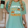 I Teach The Cutest Little Turkeys For Teacher Thanksgiving Women's Comfort Colors T-Shirt Chalky Mint I Teach The Cutest Little Turkeys For Teacher Thanksgiving Women's Comfort Colors T-Shirt Chalky Mint