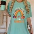 I Teach The Cutest Little Turkeys Thanksgiving Teacher Men Women Girls Kids Women's Comfort Colors T-Shirt Chalky Mint