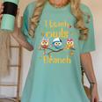 I Teach The Cutest Owls On The Branch Teacher Fall Autumn Women's Comfort Colors T-Shirt Chalky Mint I Teach The Cutest Owls On The Branch Teacher Fall Autumn Women's Comfort Colors T-Shirt Chalky Mint