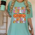 I Teach The Cutest Pumpkins Halloween Fall Teacher Women Women's Comfort Colors T-Shirt Chalky Mint I Teach The Cutest Pumpkins Halloween Fall Teacher Women Women's Comfort Colors T-Shirt Chalky Mint