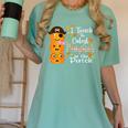 I Teach The Cutest Pumpkins Halloween Shirt For Teachers Women's Comfort Colors T-Shirt Chalky Mint I Teach The Cutest Pumpkins Halloween Shirt For Teachers Women's Comfort Colors T-Shirt Chalky Mint