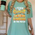 I Teach The Cutest Pumpkins Shirt Teachers Halloween Women's Comfort Colors T-Shirt Chalky Mint I Teach The Cutest Pumpkins Shirt Teachers Halloween Women's Comfort Colors T-Shirt Chalky Mint