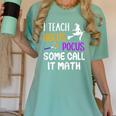 I Teach Hocus Pocus Some Call It Math Teacher Women's Comfort Colors T-Shirt Chalky Mint