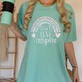 Teach Love Inspire Teacher Women's Comfort Colors T-Shirt Chalky Mint Teach Love Inspire Teacher Women's Comfort Colors T-Shirt Chalky Mint