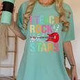 I Teach Rockstars Band Vibes Teacher Rocks My Music Teaching Women's Comfort Colors T-Shirt Chalky Mint I Teach Rockstars Band Vibes Teacher Rocks My Music Teaching Women's Comfort Colors T-Shirt Chalky Mint