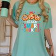 I Teach Smart Cookies Cute Back To School Teacher Women's Comfort Colors T-Shirt Chalky Mint I Teach Smart Cookies Cute Back To School Teacher Women's Comfort Colors T-Shirt Chalky Mint