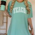 Teach Teacher Checkered First Day Of School Back To School Women's Comfort Colors T-Shirt Chalky Mint