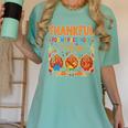 Teach Thanksgiving Teacher Thankful For My Preschool Turkeys Women's Comfort Colors T-Shirt Chalky Mint Teach Thanksgiving Teacher Thankful For My Preschool Turkeys Women's Comfort Colors T-Shirt Chalky Mint