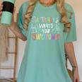 I Teach What's Your Superpower Teacher Teaching For Men Women Women's Comfort Colors T-Shirt Chalky Mint