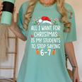 Teacher 67 Christmas Six Seven 6-7 For Men Women Humor Women's Comfort Colors T-Shirt Chalky Mint