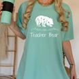 Teacher Bear For Educators Teacher Appreciation Women's Comfort Colors T-Shirt Chalky Mint Teacher Bear For Educators Teacher Appreciation Women's Comfort Colors T-Shirt Chalky Mint