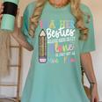 Teacher Besties Because Going Crazy Alone Is Not As Much Fun Women's Comfort Colors T-Shirt Chalky Mint Teacher Besties Because Going Crazy Alone Is Not As Much Fun Women's Comfort Colors T-Shirt Chalky Mint