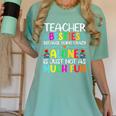 Teacher Besties Because Going Crazy Alone Is Not Fun Women's Comfort Colors T-Shirt Chalky Mint Teacher Besties Because Going Crazy Alone Is Not Fun Women's Comfort Colors T-Shirt Chalky Mint