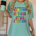 Teacher We Are Like a Box Of Crayons Back To School Women's Comfort Colors T-Shirt Chalky Mint Teacher We Are Like a Box Of Crayons Back To School Women's Comfort Colors T-Shirt Chalky Mint