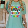 Teacher We Are Like A Box Of Crayons Back To School Women's Comfort Colors T-Shirt Chalky Mint Teacher We Are Like A Box Of Crayons Back To School Women's Comfort Colors T-Shirt Chalky Mint