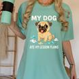 Teacher My Dog Ate My Lesson Plans School Staff Women's Comfort Colors T-Shirt Chalky Mint Teacher My Dog Ate My Lesson Plans School Staff Women's Comfort Colors T-Shirt Chalky Mint