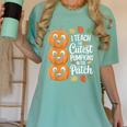 Teacher Halloween Tshirts I Teach The Cutest Pumpkins Women's Comfort Colors T-Shirt Chalky Mint