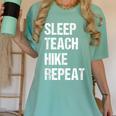 Teacher Hiking Shirt Teaching Hiker T Shirt Women's Comfort Colors T-Shirt Chalky Mint Teacher Hiking Shirt Teaching Hiker T Shirt Women's Comfort Colors T-Shirt Chalky Mint