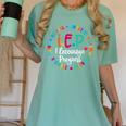 Teacher IEP IEP Encourage Progress Special Education Women's Comfort Colors T-Shirt Chalky Mint