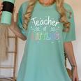 Teacher Of Littles Daycare Pre-k Kindergarten Teacher Women's Comfort Colors T-Shirt Chalky Mint Teacher Of Littles Daycare Pre-k Kindergarten Teacher Women's Comfort Colors T-Shirt Chalky Mint