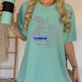 This Teacher Loves Her Police Officer Wife Saying Women's Comfort Colors T-Shirt Chalky Mint