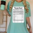 Teacher Nutrition Facts Teachers Nutritional Fact Women's Comfort Colors T-Shirt Chalky Mint Teacher Nutrition Facts Teachers Nutritional Fact Women's Comfort Colors T-Shirt Chalky Mint