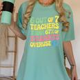 Teacher Overuse 67 Teacher Women's Comfort Colors T-Shirt Chalky Mint Teacher Overuse 67 Teacher Women's Comfort Colors T-Shirt Chalky Mint