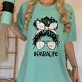 Teacher Para Life Tee Paraprofessional Cute Messy Bun Women's Comfort Colors T-Shirt Chalky Mint