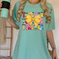 Teacher Pencil Coquette Bow Back To School Teacher Women's Comfort Colors T-Shirt Chalky Mint